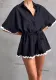 Women Casual Solid Short Shirt Casual Jumpsuits
