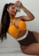 Patchwork Halter Neck Sexy One-Piece Beachwear