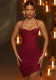 Mesh Fishbone Halter Neck Spring Club Dress