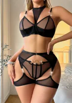 Women black body shaping hollow sexy lingerie
