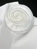 Solid Color A-Line One-Shoulder Wedding Dress