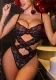 Women lip print embroidery sexy lingerie two-piece set