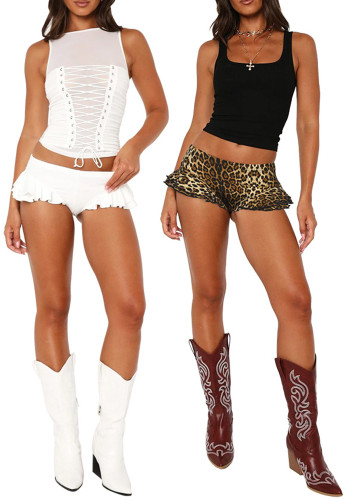 Sweet Ruffled Mini Shorts