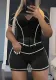 Women Elegant Yoga Top and Shorts Two-Piece Set