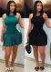 Women Summer Ribbed Casual Sleeveless Pleated Dress