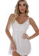 Women Sexy Hot V Neck Mesh See-Through Suspender Dress Sexy Lingerie
