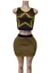 Women Knitting Tank Top and Skirt Two Piece Set