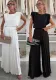 Women Summer Pleated Top and Pleated Wide Leg Pants Two Piece Set