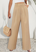 Women Casual Pocket wide-leg pants