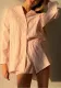 Autumn Women's Fashion Solid Color Shorts & Shirt Casual Home/Outdoor Wear Set