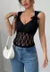 Summer Outdoor Wear Lace-Up Low-Back Vest Top for Women