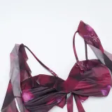 Street-Style Holiday Ruffled Print Two Piece Set Summer Sexy Slit Skirt Set