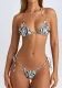 Halter Neck Two Pieces Bikini Sexy Leopard Summer Women's Swimsuit