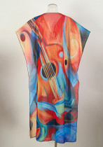 Beach sun protection clothing chiffon cover-up