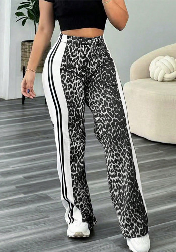 Women's Casual leopard trousers