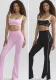 Casual Sports Women's Tight Fitting Pants High Stretch Quick-Drying Bell Bottom Pants High-Waisted Yoga Pants