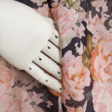 Summer Sweet Floral Strap Sleeveless A line Long Dress