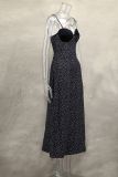 Spring Summer Style Contrast Slim Waist Polka Dot Print Dress