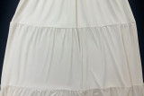 Summer Women's Fashion Sexy Halter Neck Top Low Waist Long Skirt Two piece Set