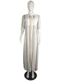 Women Sexy See-Through Mesh Breathable Casual Short-sleeved Shirt Dress