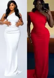 Women Slash Shoulder Off Shoulder Sexy Backless Bodycon Dress