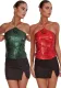 Women Summer Sexy Lace-Up Sequin Top