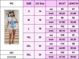 Plus Size Women Casual Short Sleeve Washed Denim Cargo Shorts Jumpsuit