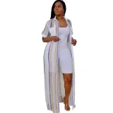 Women Sexy See-Through Mesh Breathable Casual Short-sleeved Shirt Dress
