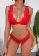 Women See-Through Lace Top+Lace Panties Sexy Lingerie Two Piece Set