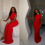 Women Slash Shoulder Off Shoulder Sexy Backless Bodycon Dress
