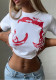 Women Summer Street Trend Round Neck Short-sleeved T-shirt