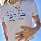 Women Summer Street Trend Round Neck Short-sleeved T-shirt