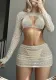 bikini sexy swimsuit cover-up four-piece bikini swimsuit for women