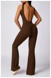 Women Sports Yoga Sleeveless Jumpsuits