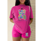 Women's T-shirt shorts sports two pieces Set