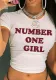 Sexy Slim Letter Print Crop Short Sleeve Top