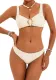 pleated low waist sexy Two Pieces bikini swimsuit for women