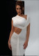 Summer Women Slash Shoulder Hollow Solid Color Sexy Slim Dress