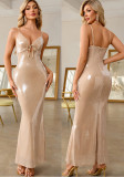 Sexy Sequin Strap Dress Women's Prom Evening Gown