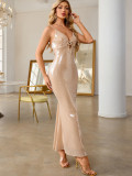 Sexy Sequin Strap Dress Women's Prom Evening Gown