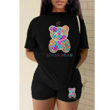 Women's T-shirt shorts sports two pieces Set