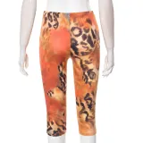 Women Summer Leopard Print Sexy Cropped Pants