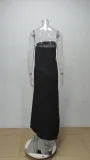 Women Spring sleeveless strapless sexy backless print dress