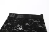 Women Summer V Neck Sexy Mesh See-Through Top and Shorts Sexy Lingerie Two Piece Set