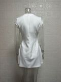 Women Solid Round Neck pocket dress