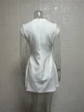 Women Solid Round Neck pocket dress