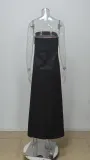 Women Spring sleeveless strapless sexy backless print dress