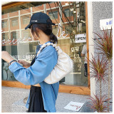 women Korean one-shoulder bag French bag fashion pleated handbag underarm bag