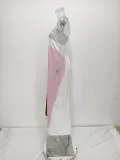Women Spring sleeveless strapless sexy backless print dress