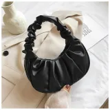women Korean one-shoulder bag French bag fashion pleated handbag underarm bag